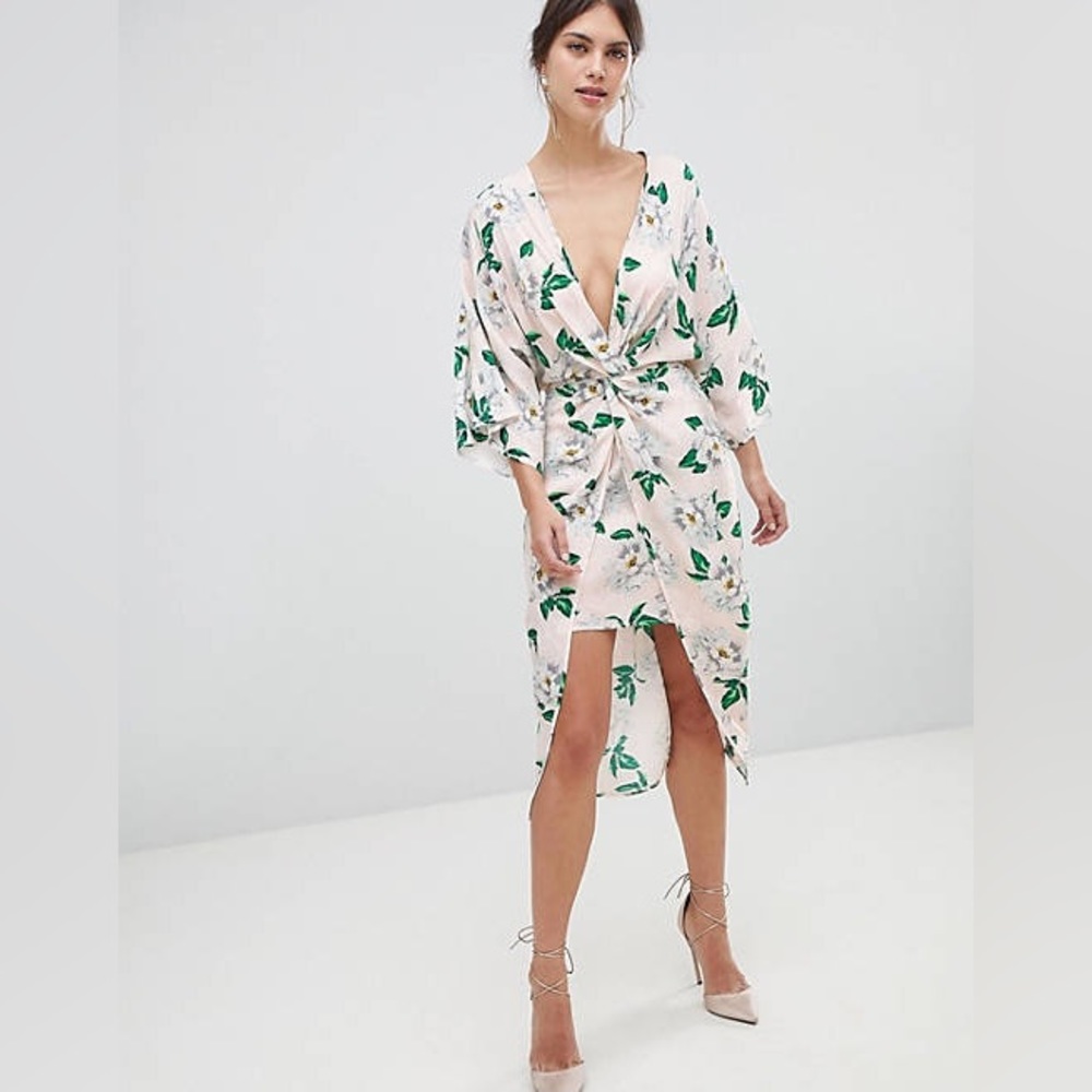 ASOS Floral Pretty Kimono Dress